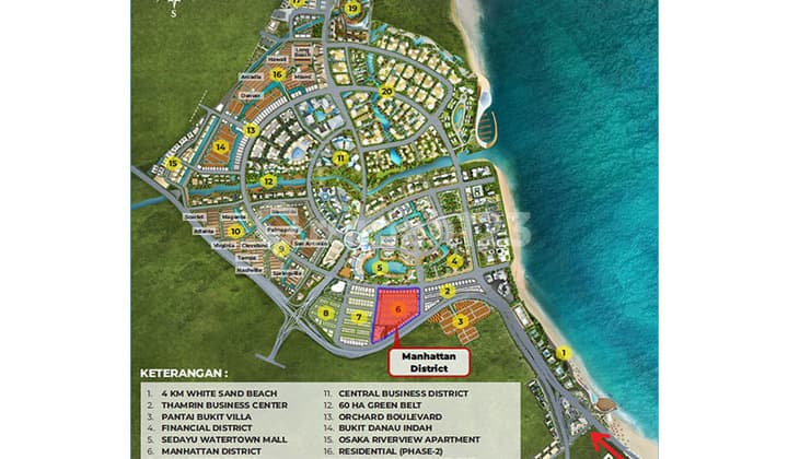 Kavling Manhattan Uk 10x30 Pantai Indah Kapuk Pik Pik2, Murah