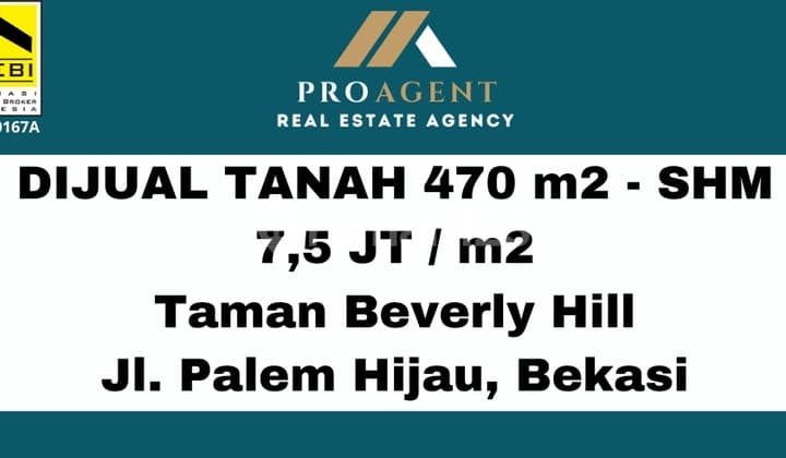 Dijual Kavling Residence SHM 470 M2 di Lippo Cikarang