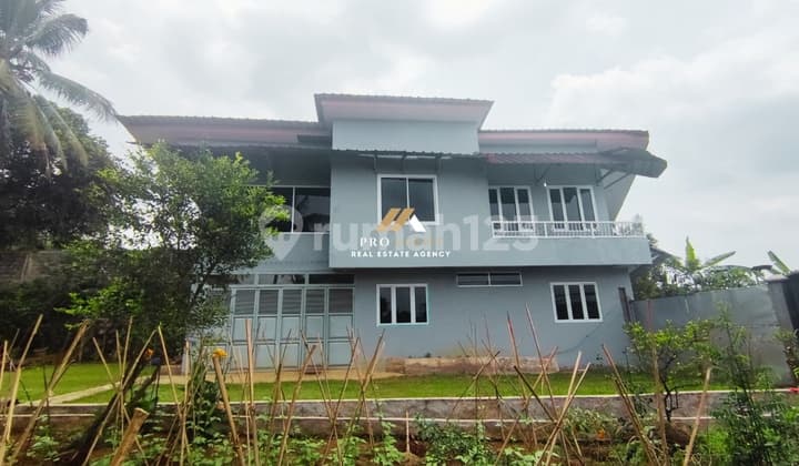 Dijual Tanah Kebun, Kolam Ikan dan Rumah 2 Lantai SHM di Cijeruk Bogor