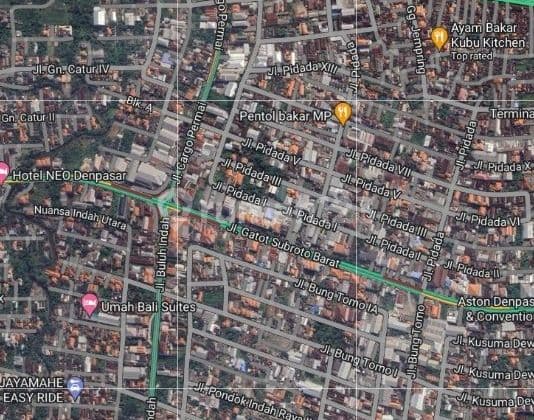 Kavling Komersial di Pusat Kota Bali di Gatot Subroto Denpasar Utara Bali