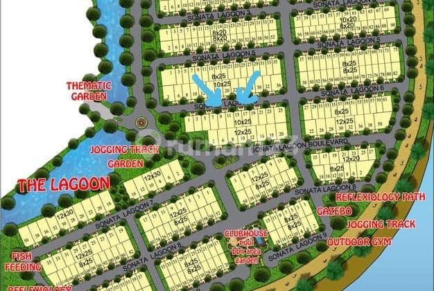 Dijual Kavling Gandeng Sonata Lagoon Golf Island Pik 250m2