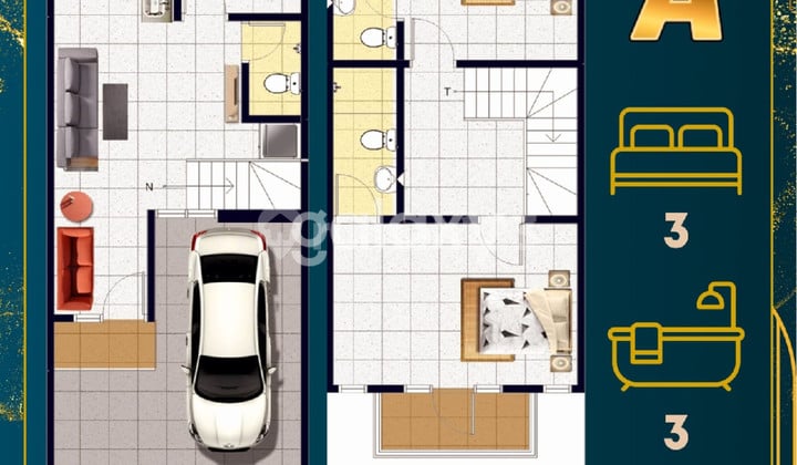 Rumah Baru Gress Rungkut Asri Mewah Murah Pakuwon City