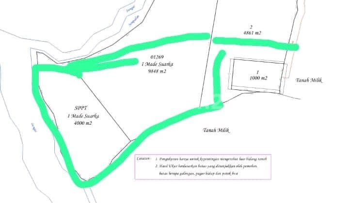 Dijual Di Bawah Harga Pasar Tanah Di Payangan Buahan Gianyar Bali