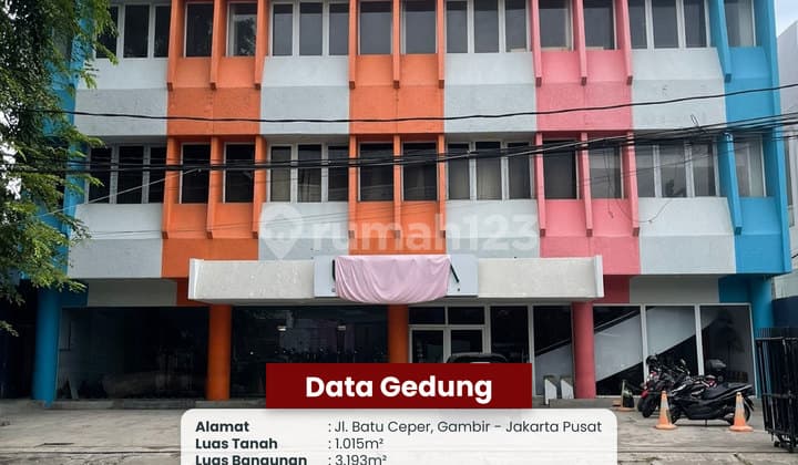 Ruko di Jakarta Pusat, Gambir, Jl. Batu Ceper