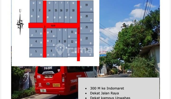 Tanah Murah dengan DP Mulai 50 Juta SHM Lokasi Cepoko Gunungpati