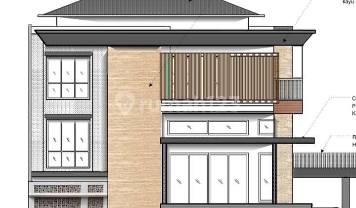 Rumah cantik Latinos BSD bangunan mandiri