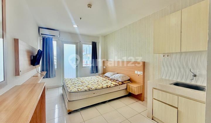 Siap Huni Apartemen Studio Furnish View Kolam Renang Belakang Aeon Mall Sentul City, Bogor