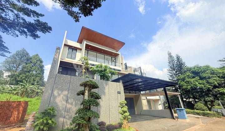 Rumah 3 Lantai Modern Tropis Private Pool Rooftop View Gunung 7 Menit Exit Tol Sentul City Bogor