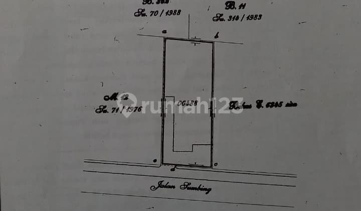 Tanah di Jl sumbing, Guntur SHM - Sertifikat Hak Milik 322 Squaremeter