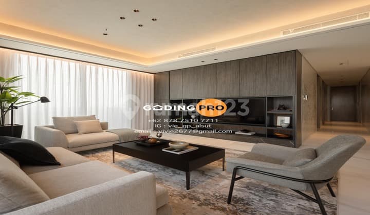 Apartemen Saumata Suites 3 Kamar Tidur Furnished Bagus
