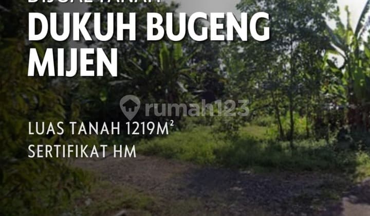 Tanah luas 1219m2 sangat murah, cocok untuk investasi
