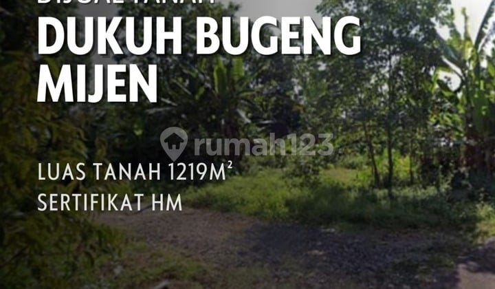 Tanah luas 1219m2 sangat murah, cocok untuk investasi
