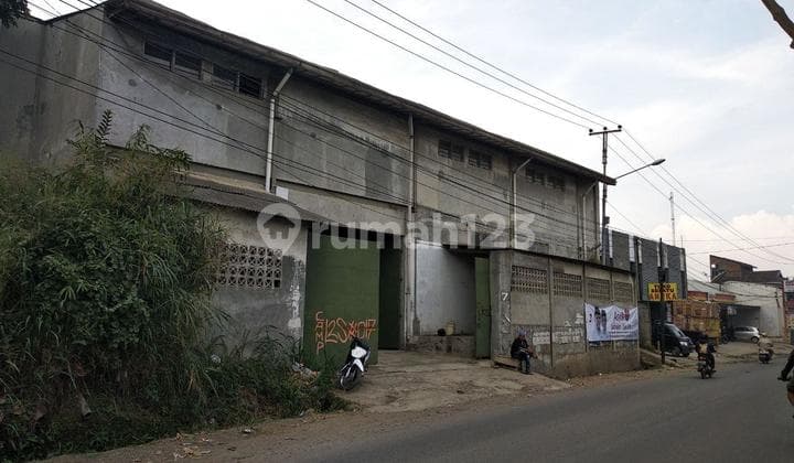 (sale) Gudang Jl.raya Nanjung,cimahi, Gudang 2 Lantai, Bangunan Baja Beton, Luas Dan Strategis (nego)
