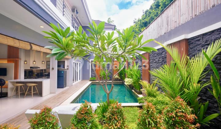 Villa Modern 2 Lantai Full Furnish di Canggu, 3Br Pool SHM