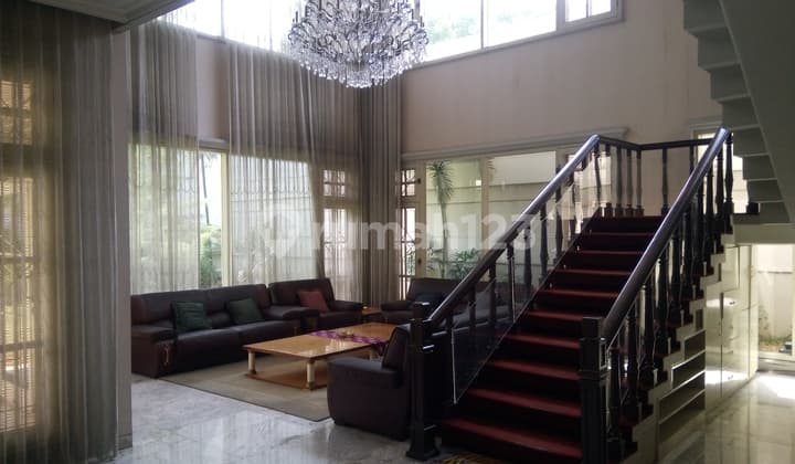 House in Permata Hijau 5+3br, Wide Road, Furnished, Permata Hijau