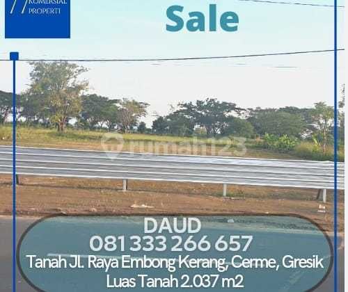 Murah Pol Tanah Jalan Raya Embong Kerang, Cerme, Gresik Murah Pol Tanah Jalan Raya Embong Kerang, Cerme, Gresik