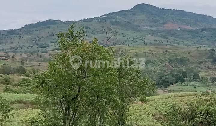 Tanah Di Jalur 2 Puncak Hambalangan Dengan View Pengunungan
