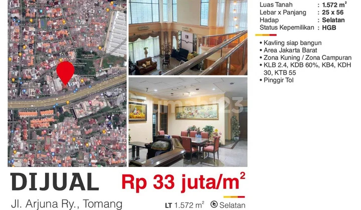 Kavling di Tomang Jakarta barat 1572 M² Kavling di Tomang Jakarta barat 1572 M²