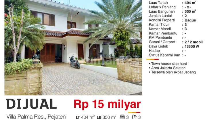 Rumah di Pejaten Furnished Bagus Siap Huni