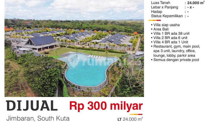 Villa in South Kuta, Jimbaran Ready for Business
