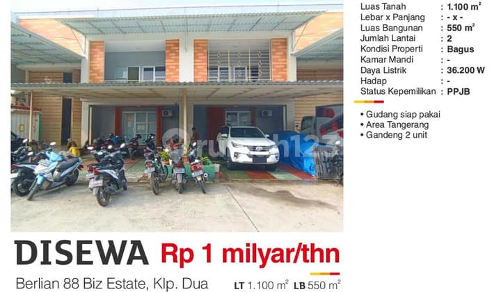 Gudang di Berlian 88 Biz Estate, Kelapa Dua