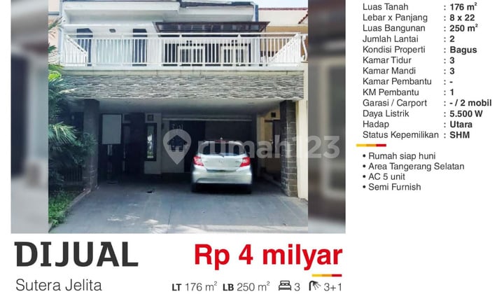 Rumah di Sutera Jelita, Alam Sutera Bagus Rumah di Sutera Jelita, Alam Sutera Bagus