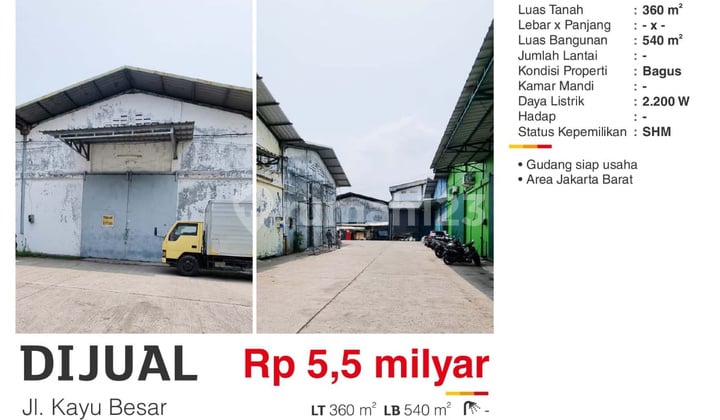 Warehouse on Jl. Kayu Besar, West Jakarta Warehouse on Jl. Kayu Besar, West Jakarta