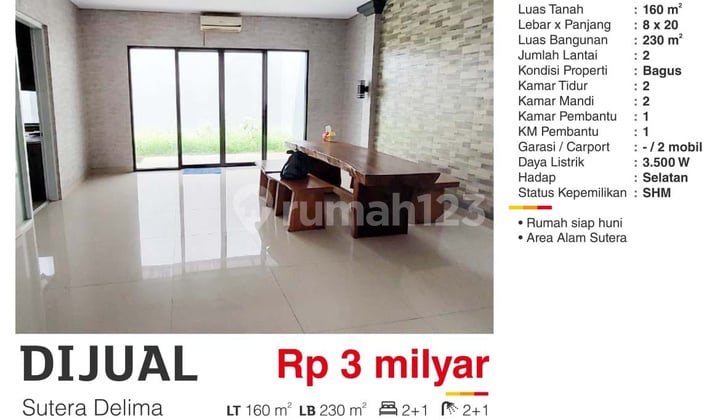 Rumah di Sutera Delima, Alam Sutera Bagus Rumah di Sutera Delima, Alam Sutera Bagus