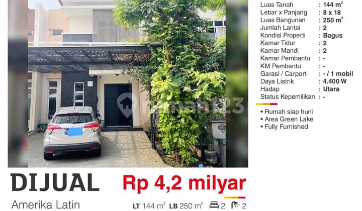 House in Latin America, Green Lake City Fully Furnished