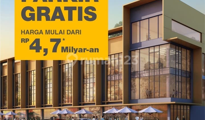 Ruko Komersil Di Alam Sutera, De Mansion, 180 m²