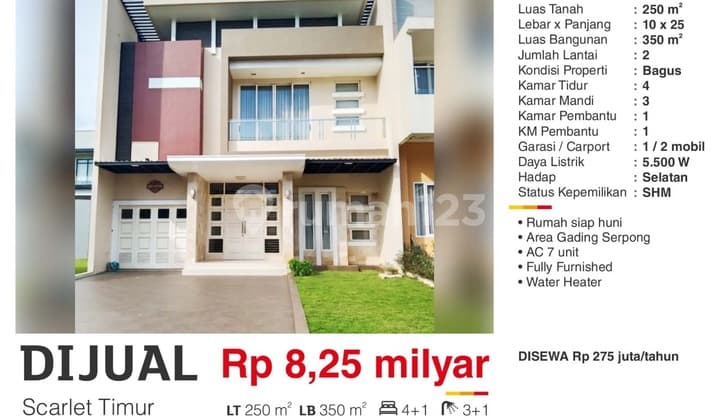Scarlet House East Gading Serpong Favorite