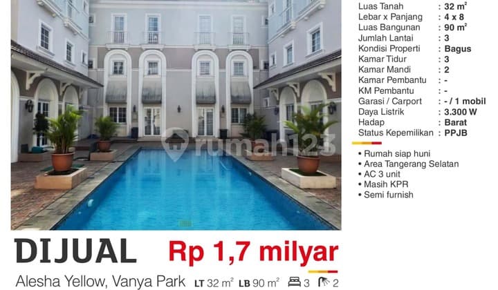 Rumah Bagus Di Bsd Vanya Park Ppjb Siap Huni