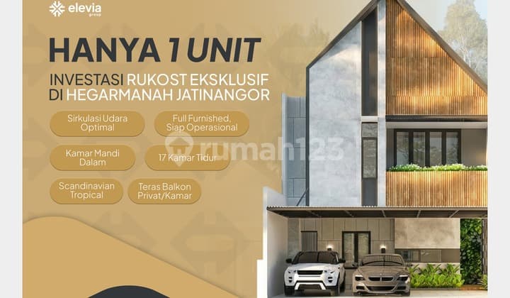Dijual Kosan Eksklusif Jatinangor - 17 Kamar Full Furnished SHM