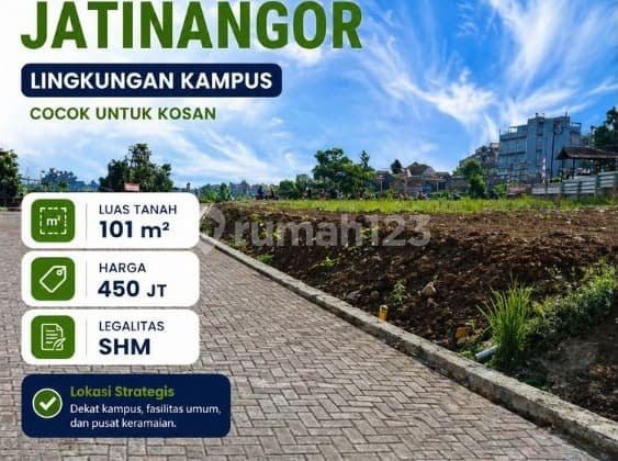 Jatinangor land suitable for boarding houses and businesses.