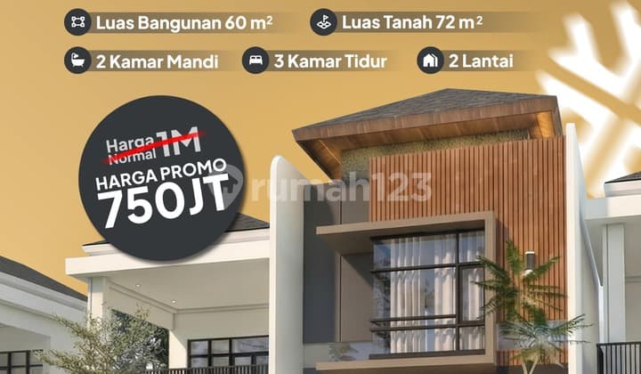 Rumah Modern Buahbatu - Bandung Dalam Perumahan