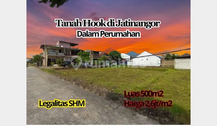 Tanah Hook Jatinangor Dalam Perumahan Luas 500M2