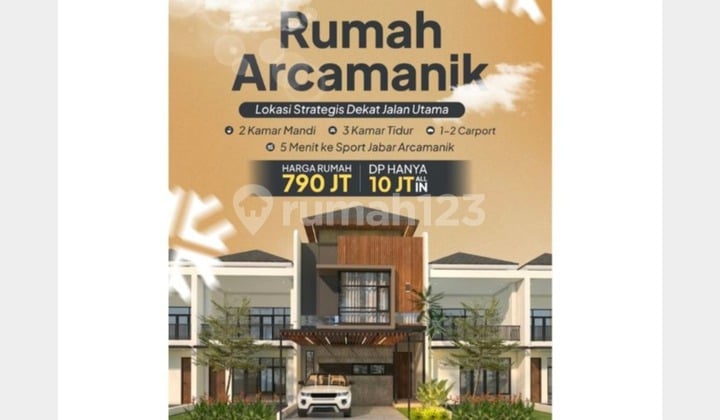 Rumah Modern Arcamanik Kota Bandung Dalam Perumahan