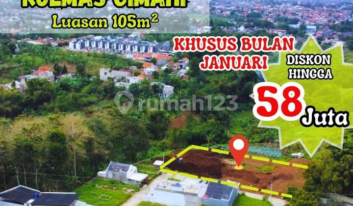 Jual Tanah Dekat ke Alun-Alun Cimahi View City Light