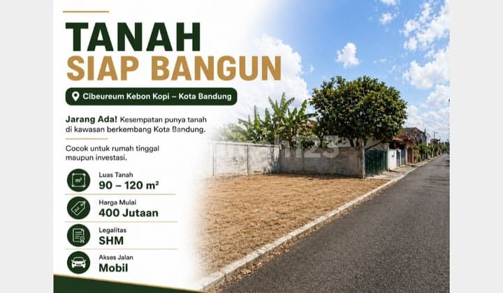 Tanah, SHM di Cibeurem Kebon Kopi Bandung