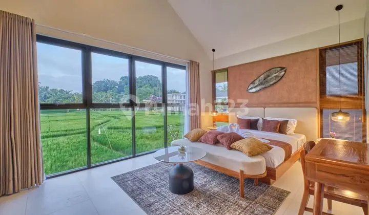 Serene Villa with Expansive Rice Field Views in Ubud