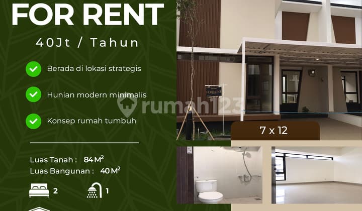 Sewa Rumah Murah 1 Lantai Podomoro Park Klaster Padmagriya