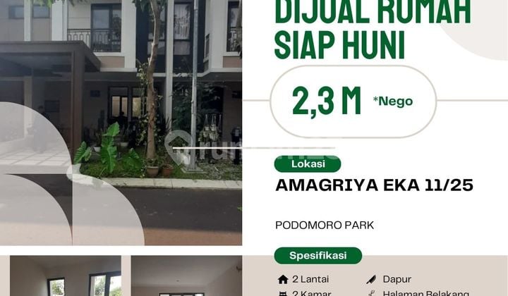 Rumah Bagus 2 lantai Siap Huni Semi Furnished SHM di Podomoro Park Bandung, Bandung Dengan Fasilitas Yang Mewah