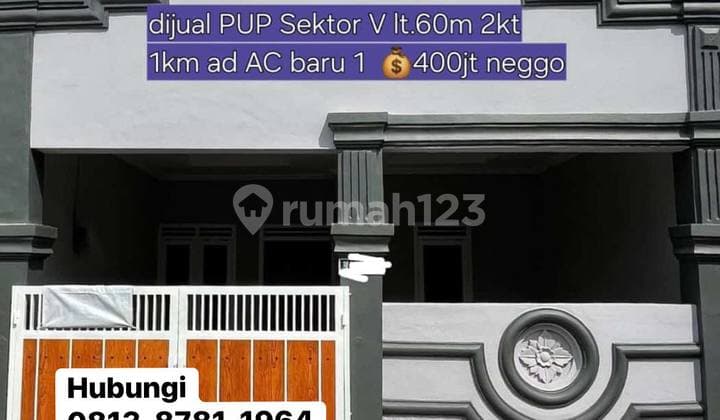 PupSektor V Rumah Siap Huni 1 Lantai