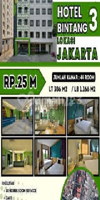 For Sale 3-Star Hotel Location East Jakarta