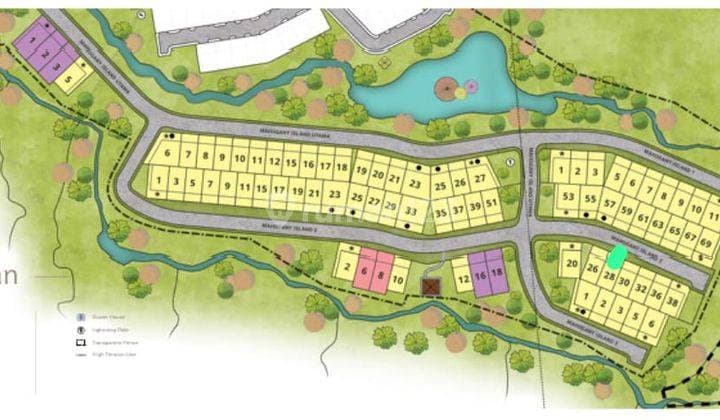 Kavling Luas 200 Meter di Cluster Mahogany Island Sumeracon Bogor