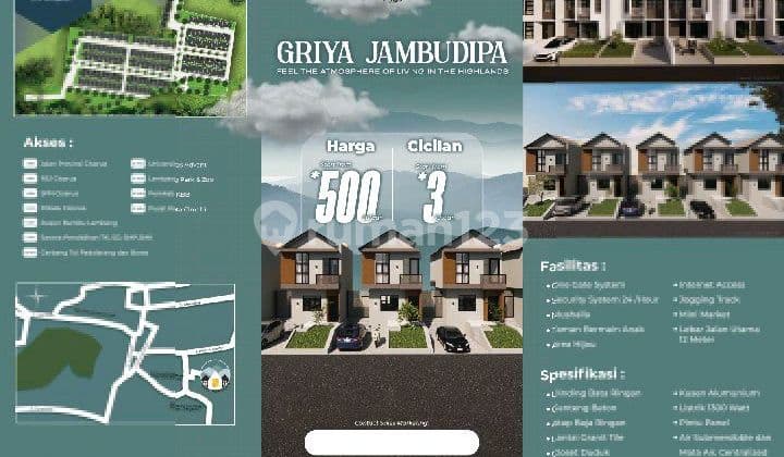 Dapatkan Rumah 2 Lantai Harga 1 Lantai di Griya Jambudipa Bandung Barat