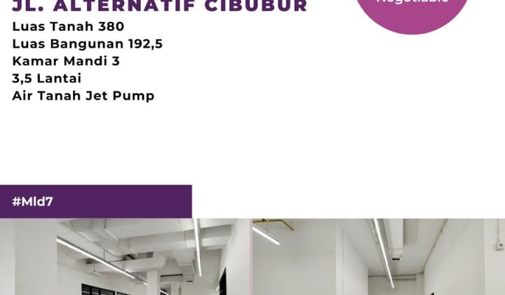 Disewa Ruko Strategis, Siap Pakai Di Altenatif Cibubur