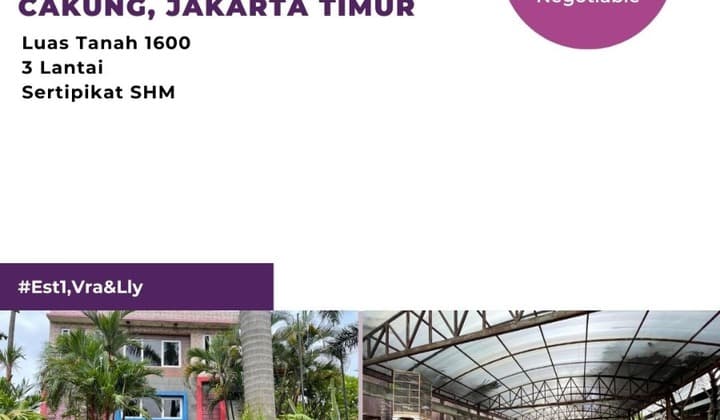 Quick Sale Office, Strategic Ready-to-Use Well-Maintained in Cakung Jakarta