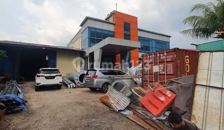 Dijual murah gudang workshop dan kantor di pinggir jalan raya kalimalang Bekasi