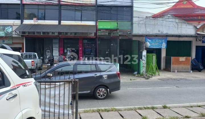 Affordable shop house on Hankam main road, Pondok Gede, Bekasi, roadside, 3-story building.